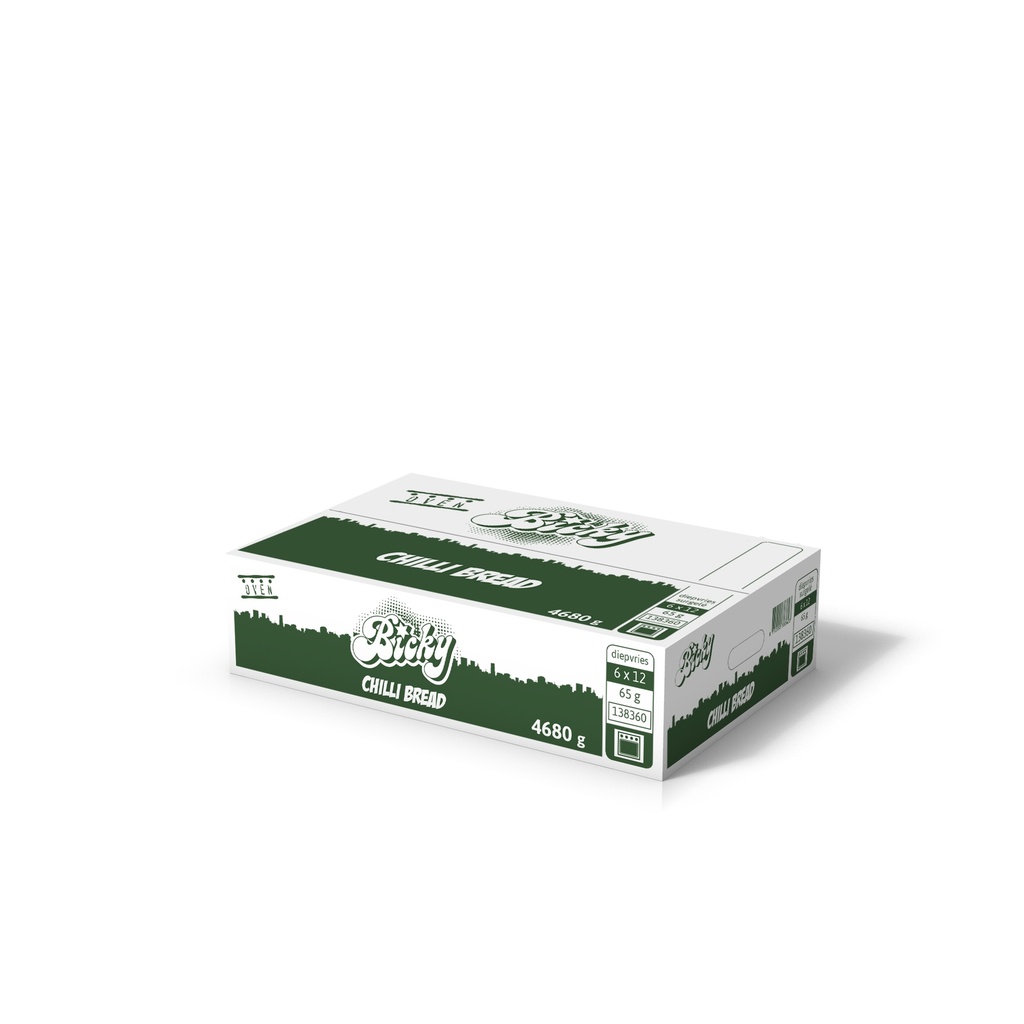 Bicky Rib Chili Bread Sesam 12 x 65 gr