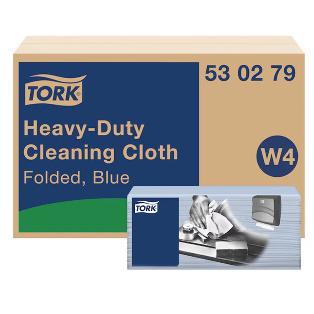 Tork Poetsdoek Blauw - W4 - 5 x 100 st - 530278