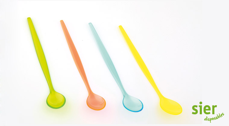 Sorbetlepel Assorti  210 mm Sier 100 st