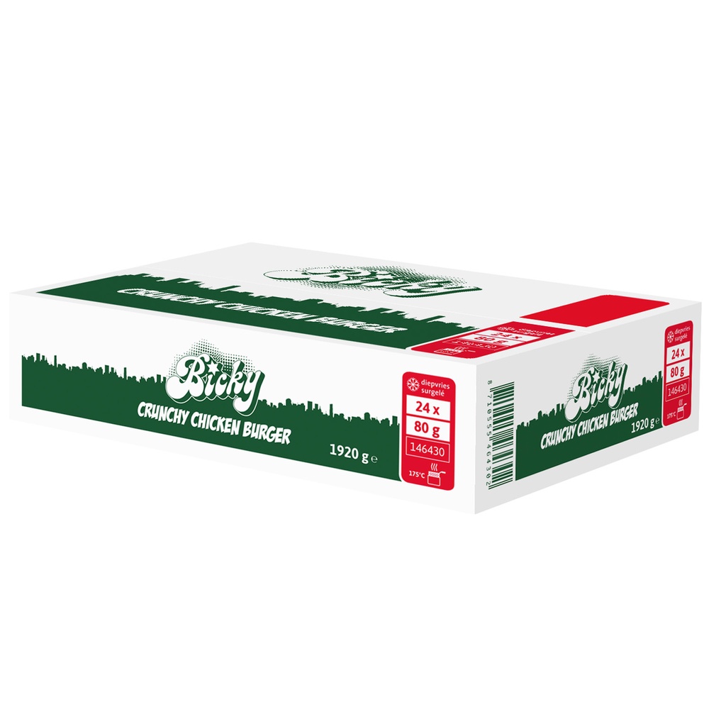 Bicky Crunchy Chicken Burger 20 + 4 x 80 gr