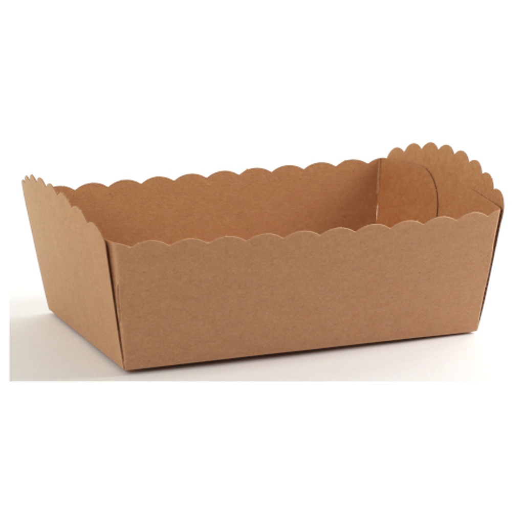 Barquette à Frites en Carton Brune nr. 3 ECO (150 x 90 x 55) 100 pcs