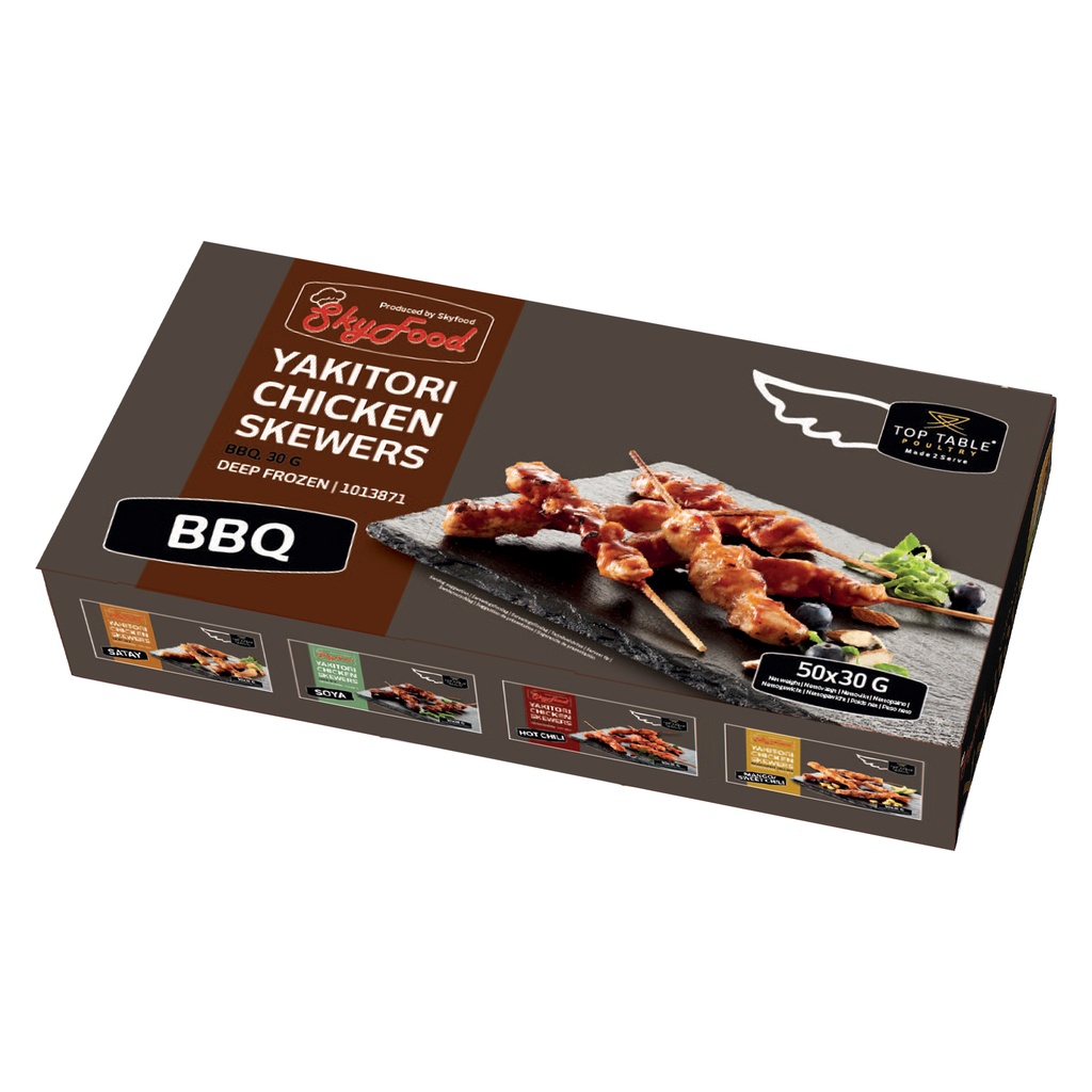 1013871 Yakitori Sticks Barbecue Top Table 50 x 30 gr