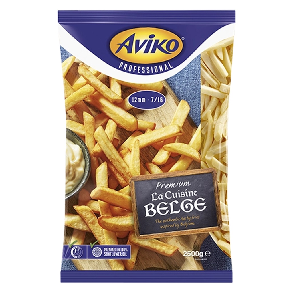Frieten 12 mm Artisanaal Diepvries La Cuisine Belge  2,5 kg