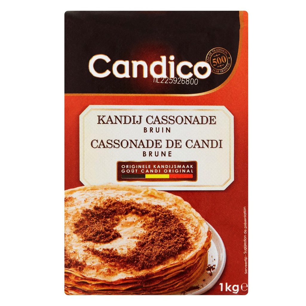 Kandij Suiker Donker Candico Pak 1 kg