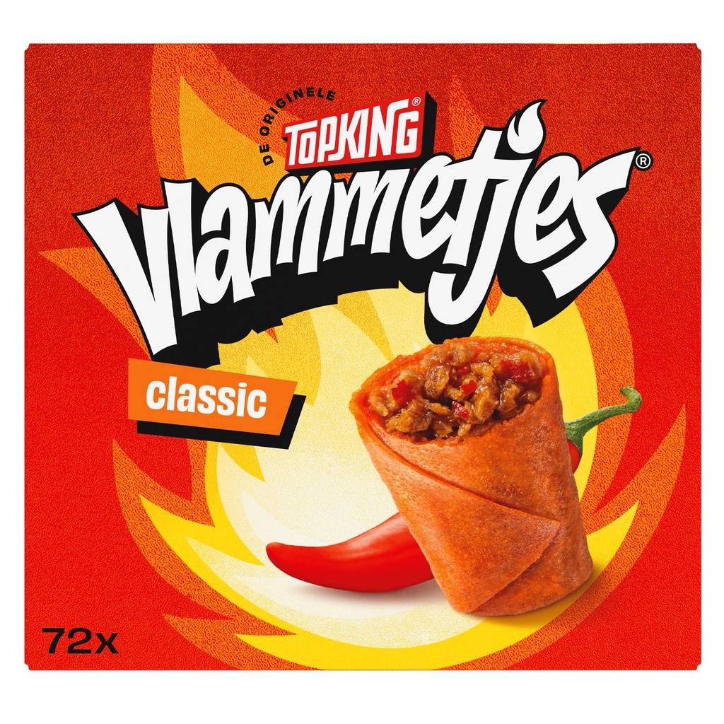 Vlammetjes Classic Topking 72 x 17 gr