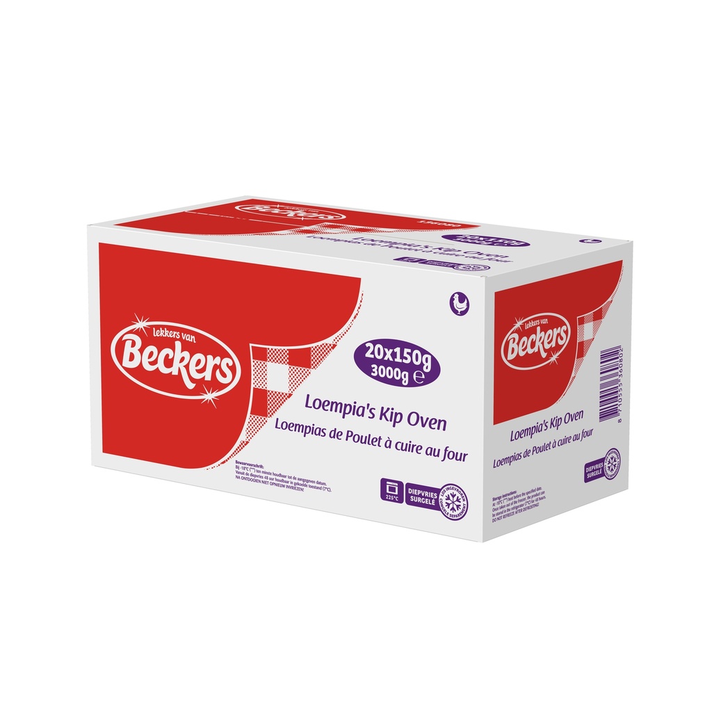 Springroll Chicken Oven Beckers 24 x 100 gr