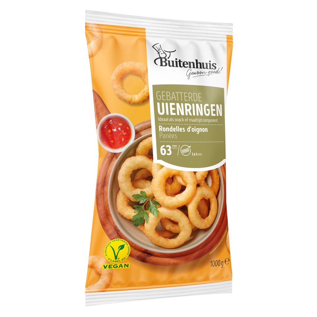 Onion Rings Gepaneerd Buitenhuis 1 kg