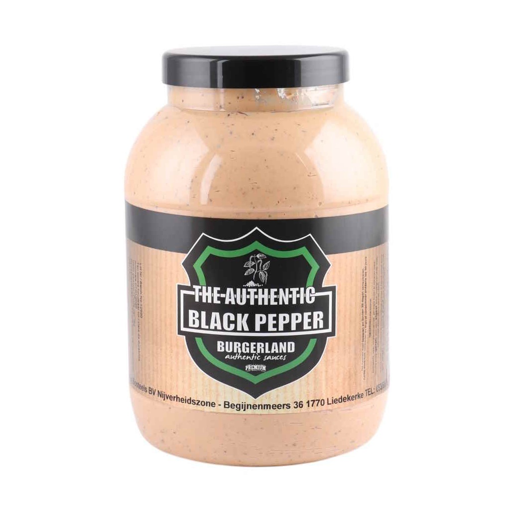 Sauce Black Pepper Burgerland Pet 3 L