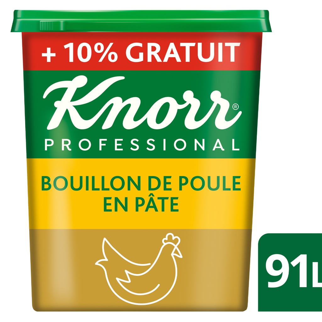 Chicken Bouillon Paste Professional Knorr Tub 1.65 kg 10% free