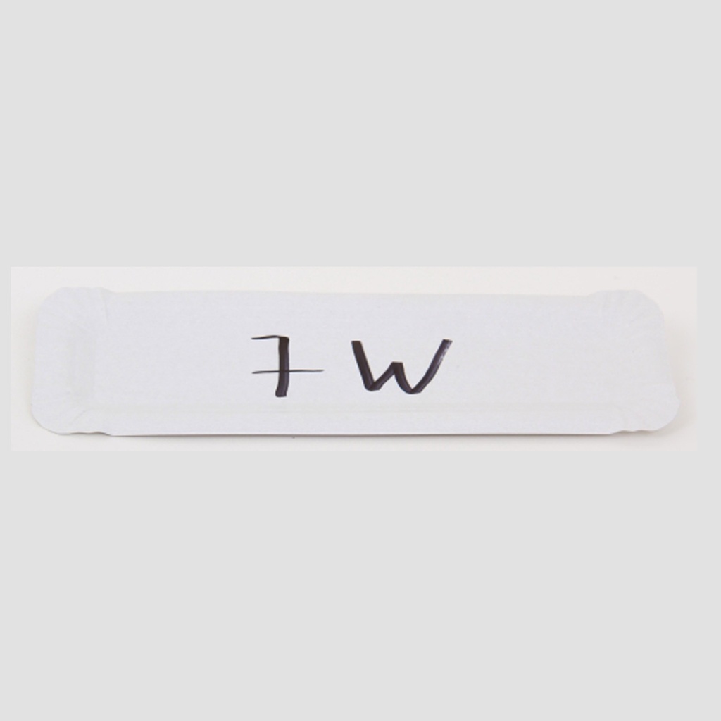 Karton Schaaltjes W 7 (22x6,5cm) Wit 250 st