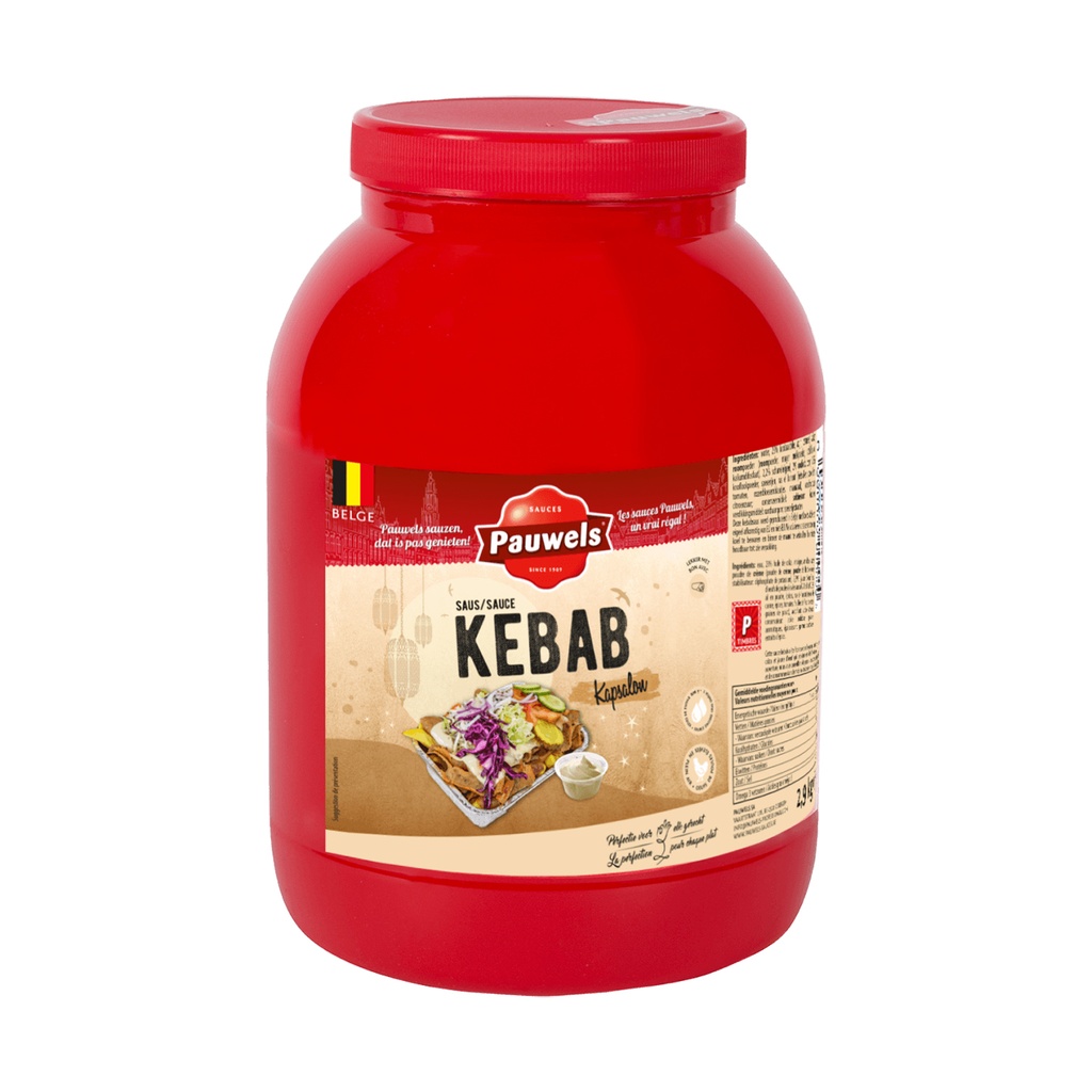 Kebab Saus Pauwels Pet 3 L