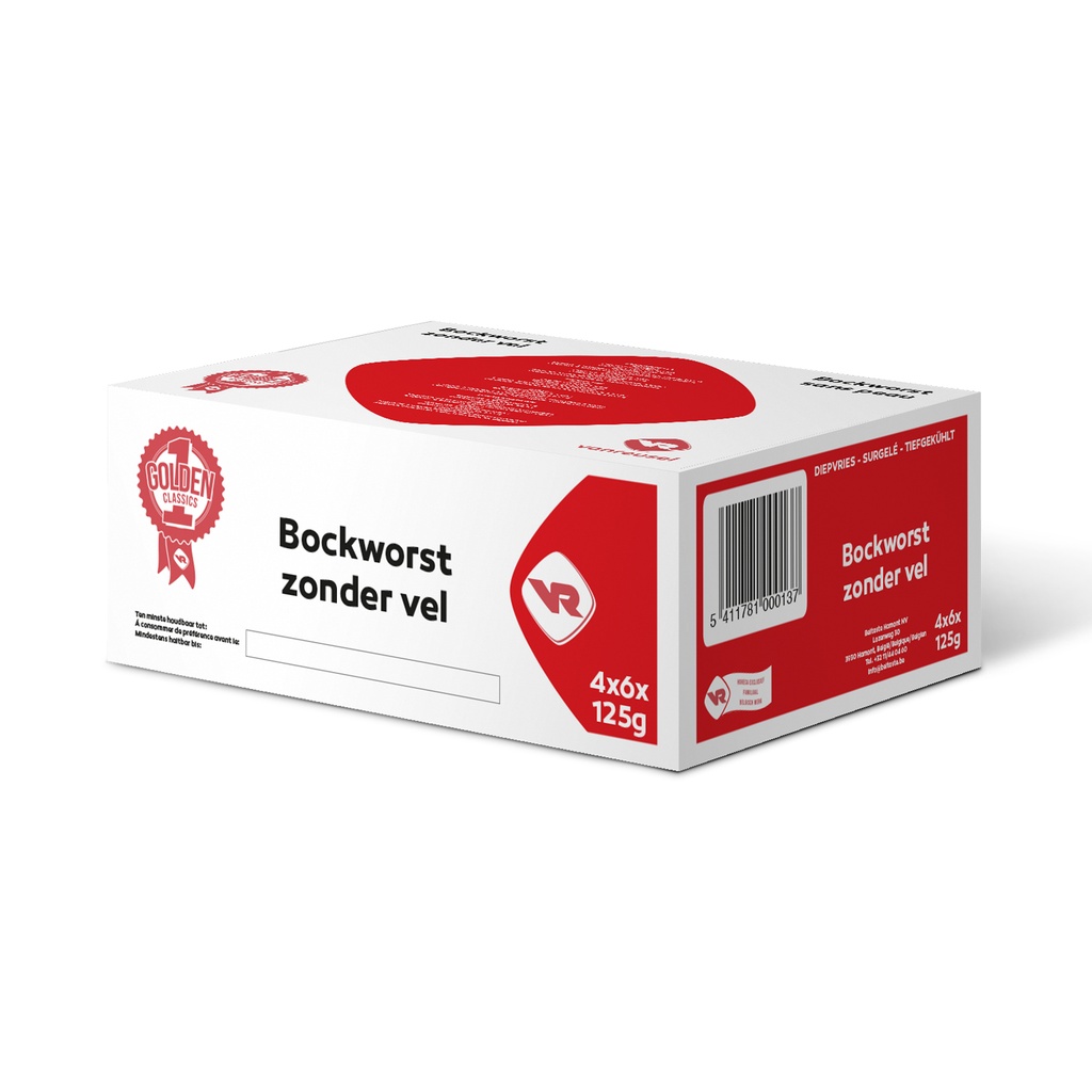 Bockworst Vanreusel 24 x 125 gr