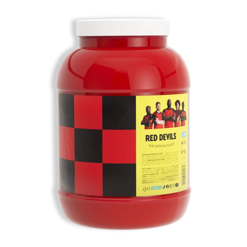 Sauce Red Devils (Diable S Rouge) Brussels Ketjep Pet 3 L