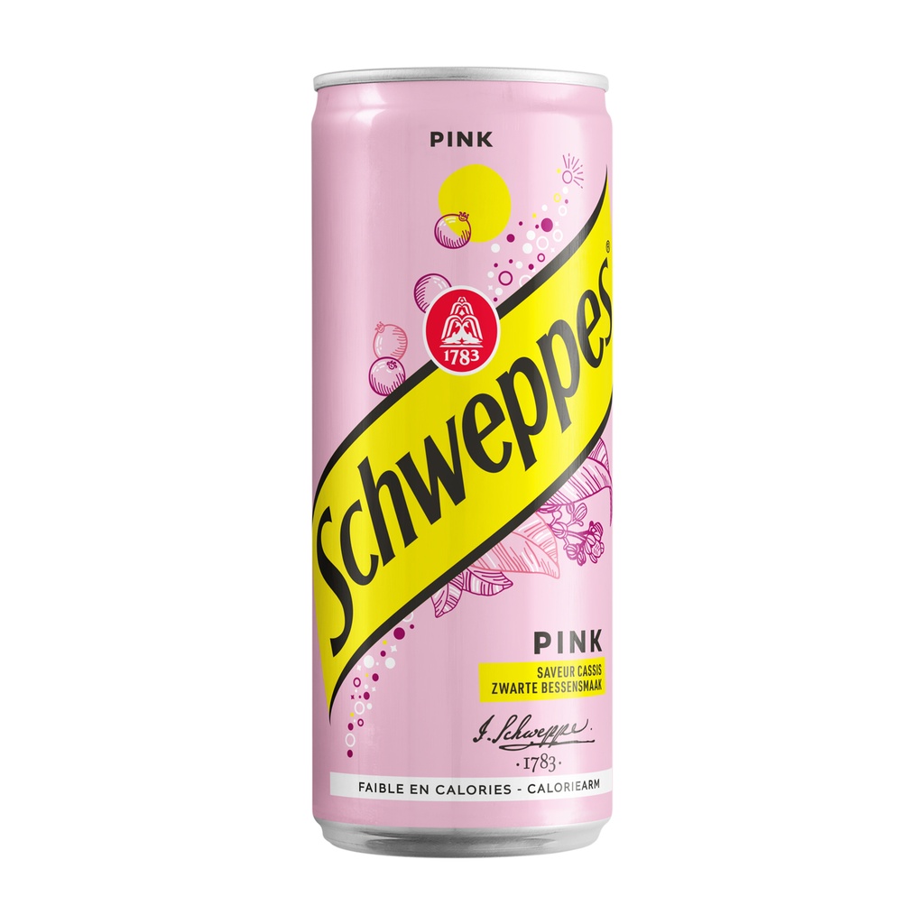 Schweppes Pink Tonic Blik 2 4x 33 cl