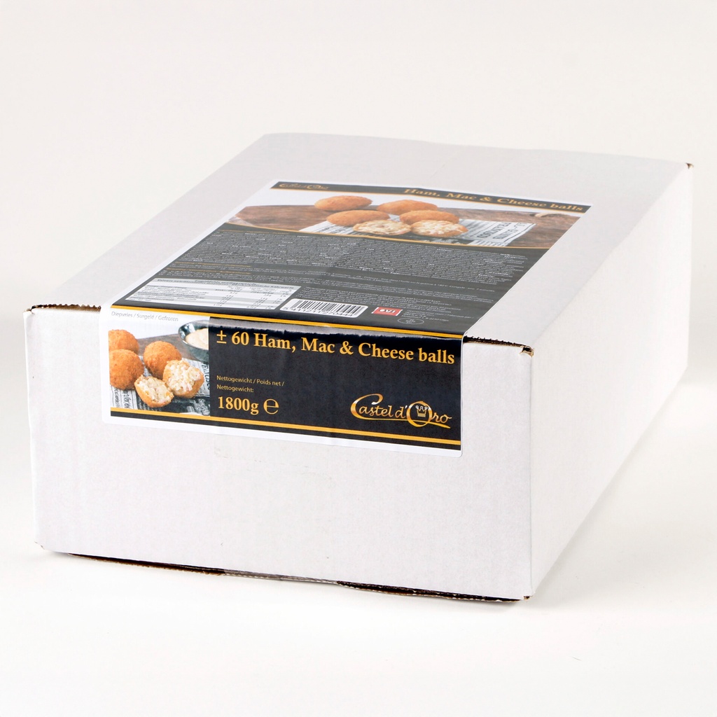 Ham Mac En Cheese Balls Castel D Oro 60 x 30 gr