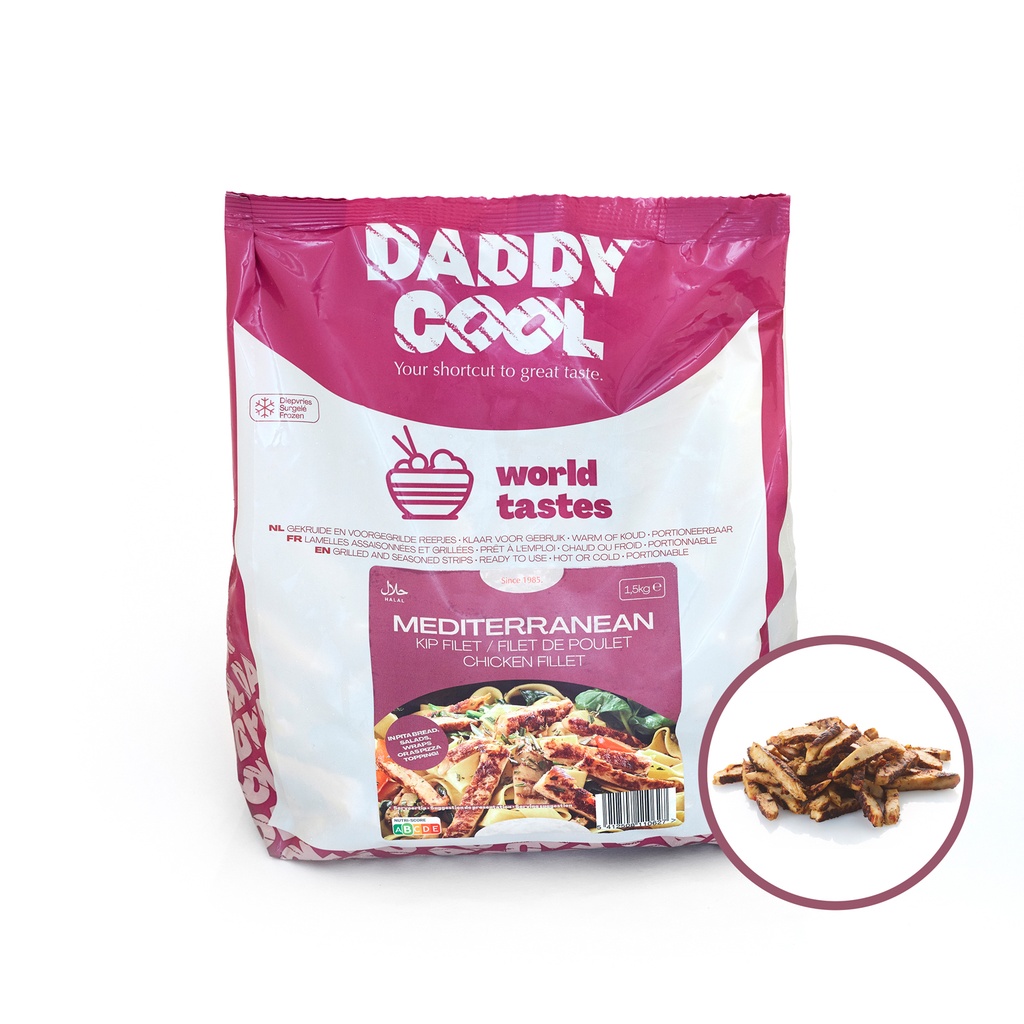 Kipfilet Reepjes Mediteraan Daddy Cool 1,5 kg
