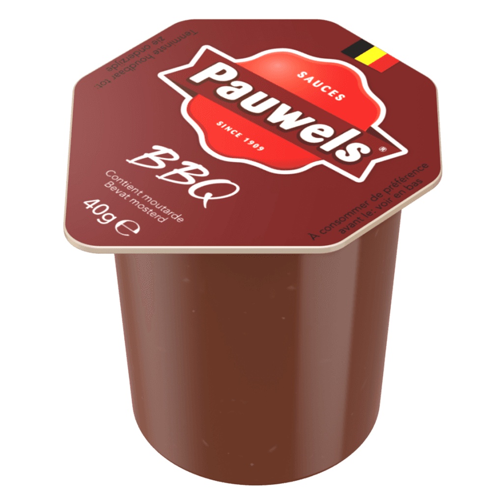 Barbecue Saus Porties Cups Pauwels 120 x 42 gr