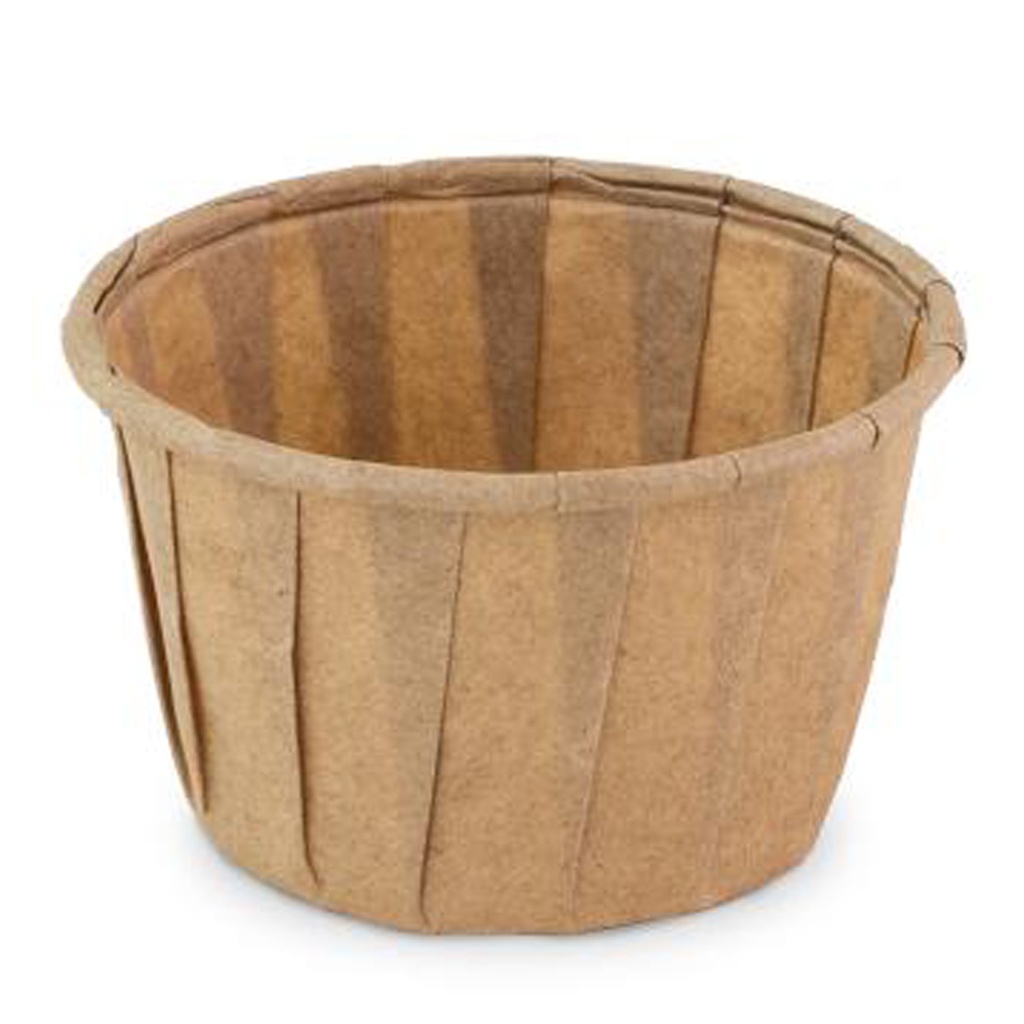 Bakje Papier Bruin Rond 37ml Sier 200 st