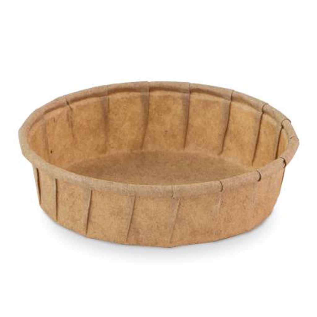 Bakje Papier bruin - rond laag - 30ml - 200st - Sier