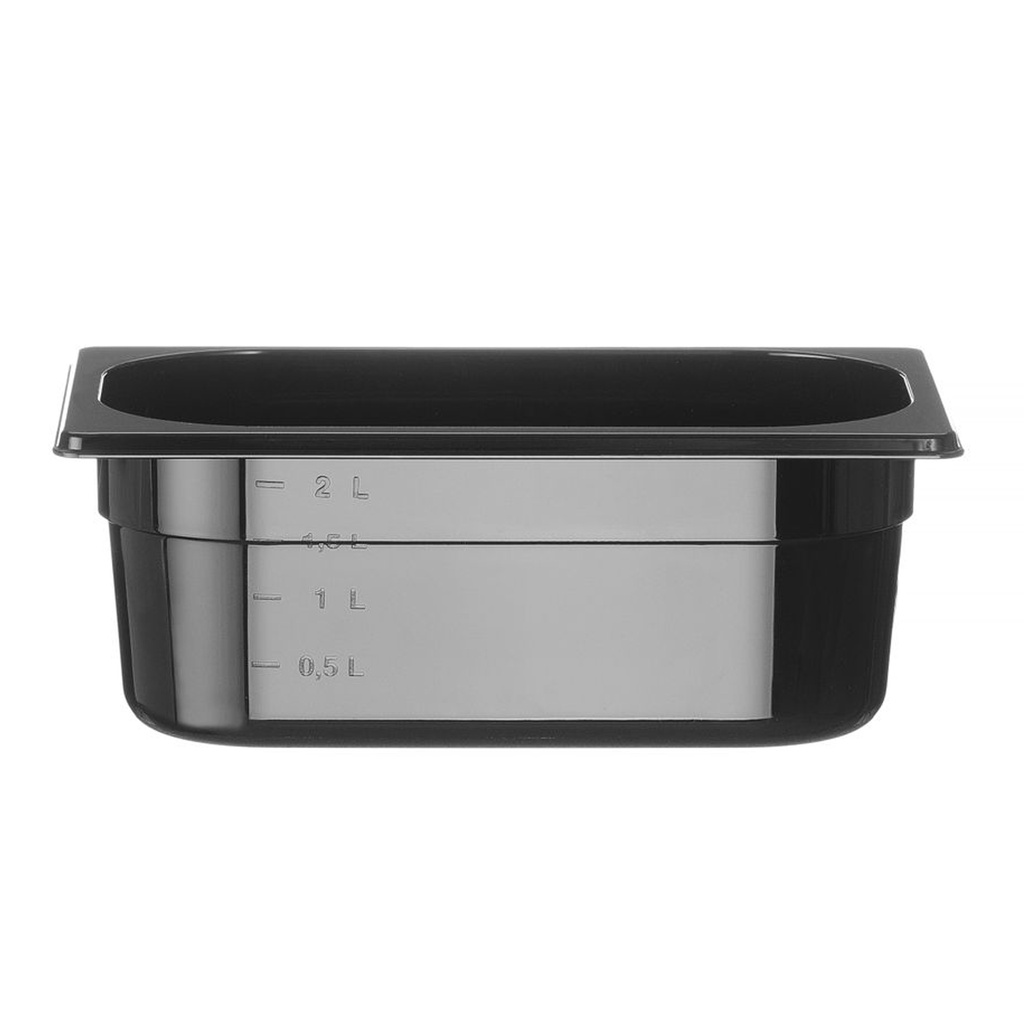 Gastronorm 1/4 pc zwart - Hendi - 862629