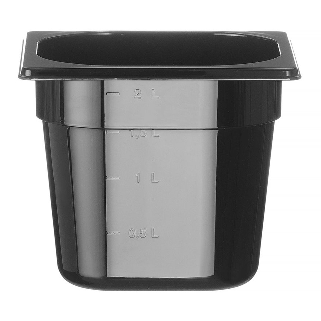 Gastronorm 1/6 pc zwart - Hendi - 862711
