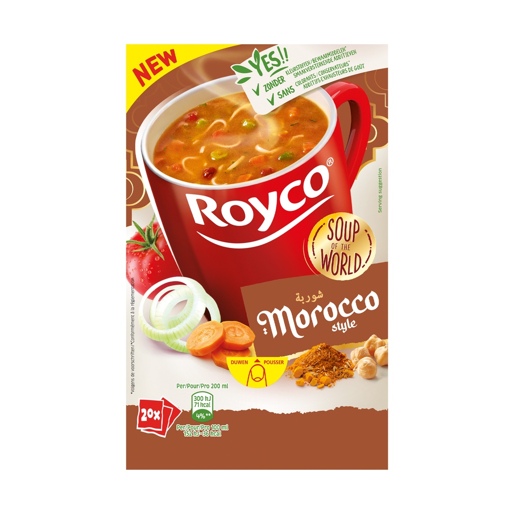 Royco Minute Soup World Morrocan style 20 st