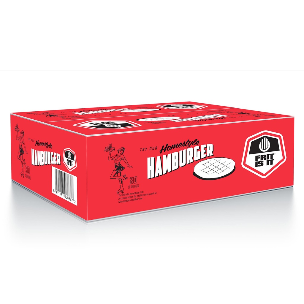 Hamburger Rood + Frit is it 30 x 100 gr