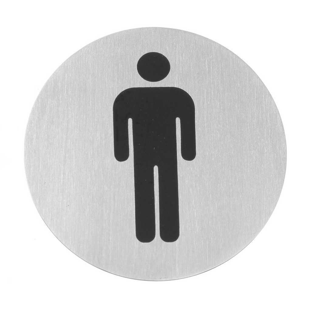 Deurschild Rvs - Man - Hendi 663608