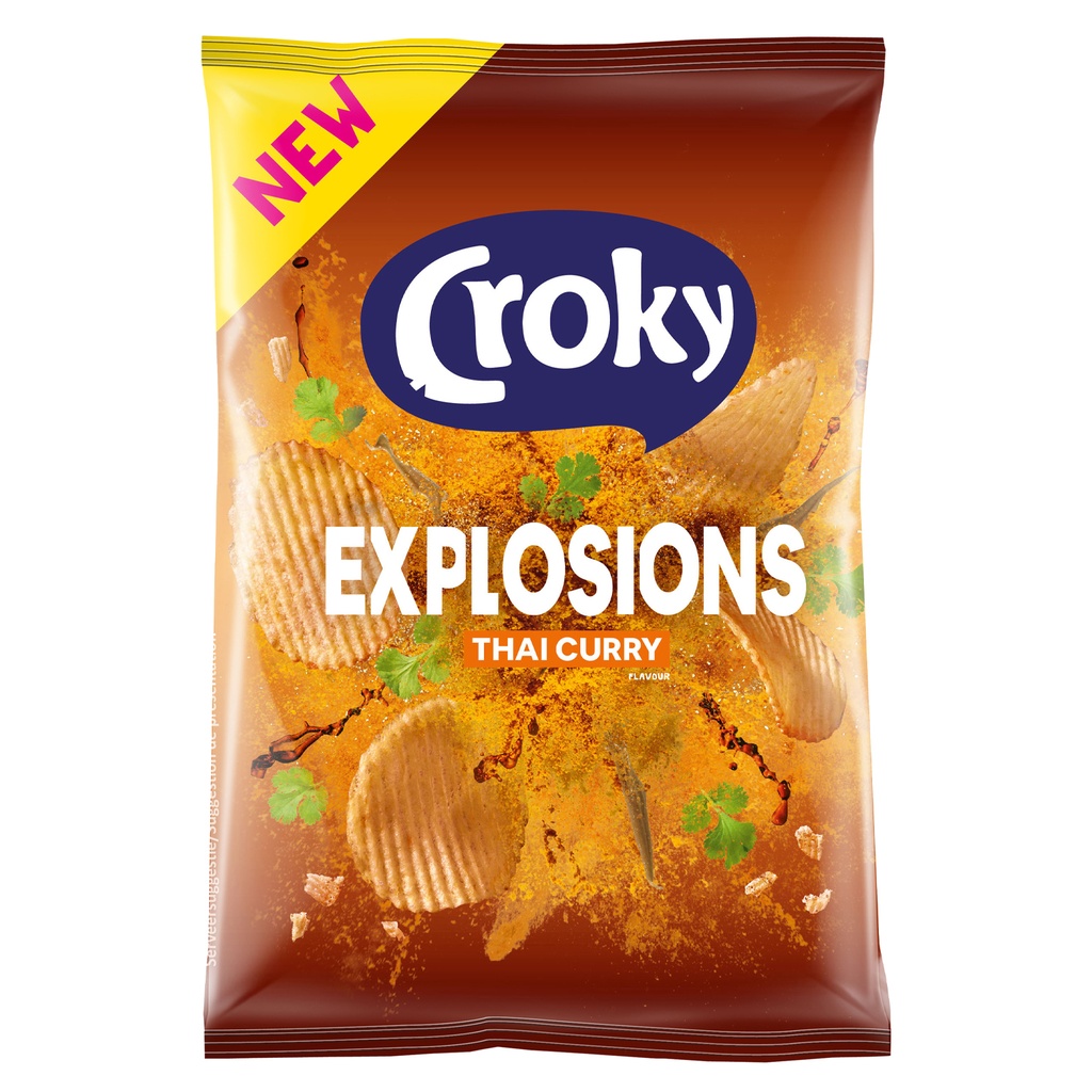 Chips Explosions Thai Curry Croky 20 x 40 gr