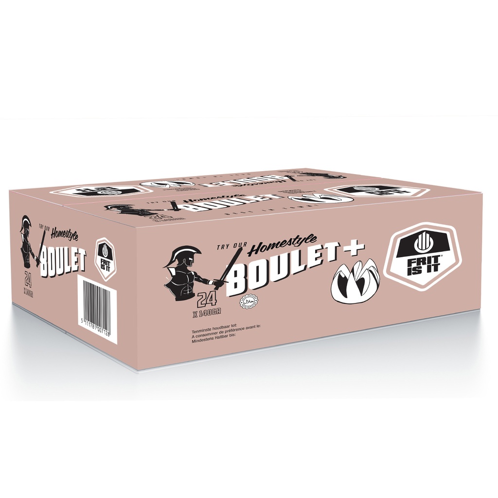 Gehaktbal Boulet + Frit is it 24 x 140 gr