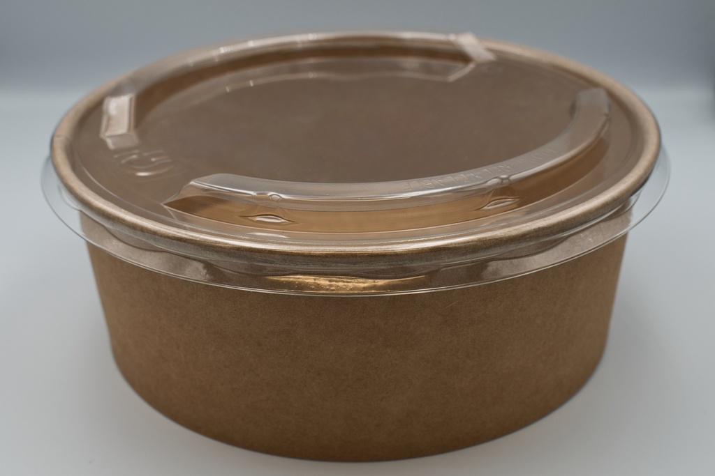 Lid Salad Bowl Kraft 1300 cc - 185 mm 50 pcs