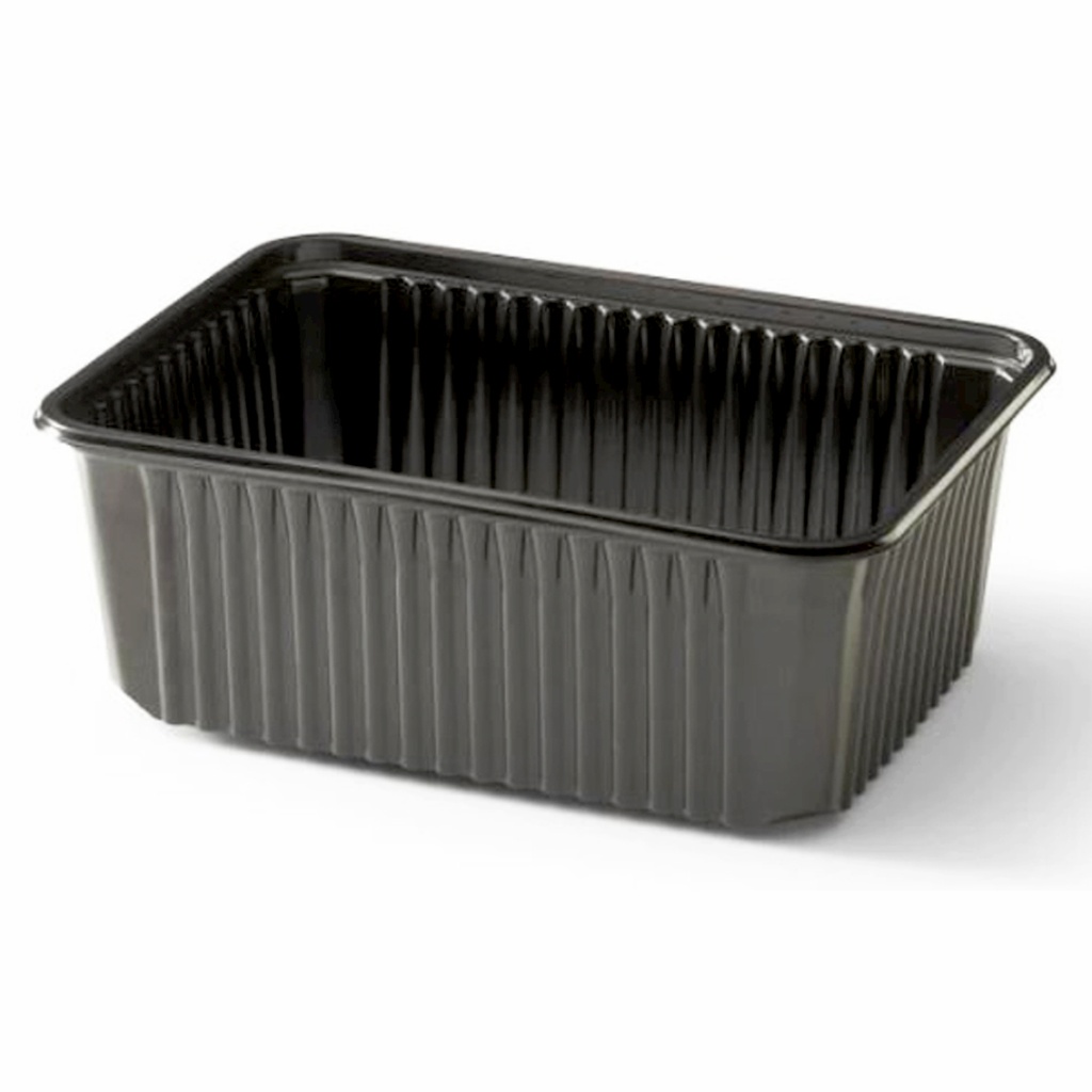 Black Spaghetti Container Rectangular 1000 cc 12 x 50 pcs