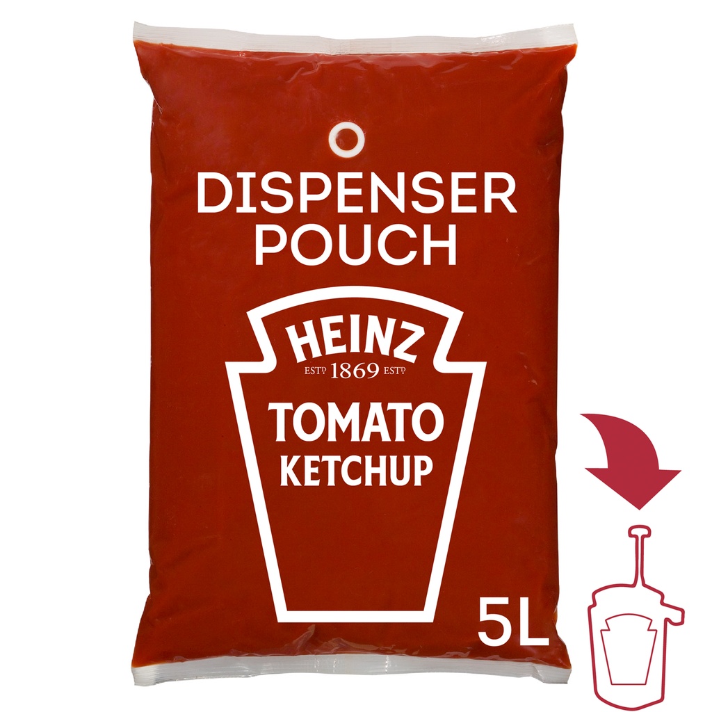 Tomates Ketchup Heinz Poche 3 x 5 L