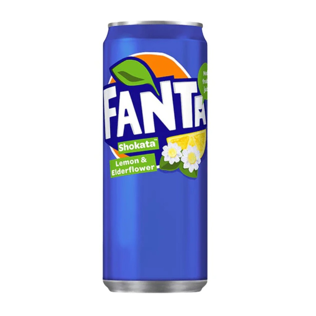 Fanta Zero Lemon/Edelflower Shokata Sleek Blik 24 x 33 cl 