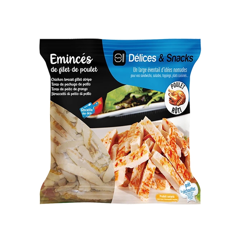 Émincé de Poulet Cuits Rôtis Délices & Snacks 1 kg