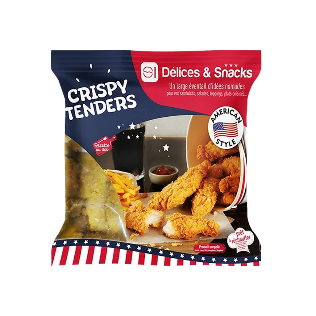 Crispy Chicken Tenders American Style Délices & Snacks 1 kg