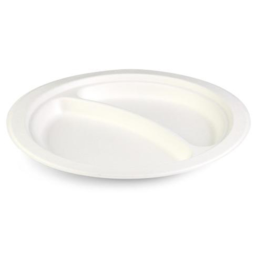 Senza suikerriet bord rond - 2 vaks - Sier - 40 st