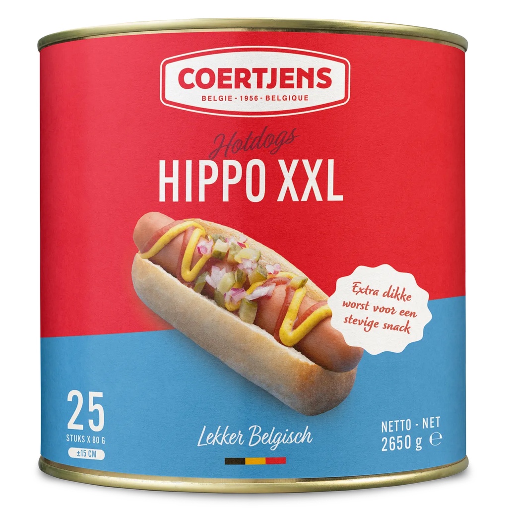 Hot dog Hippo XXL Coertjens 25 x 80 gr