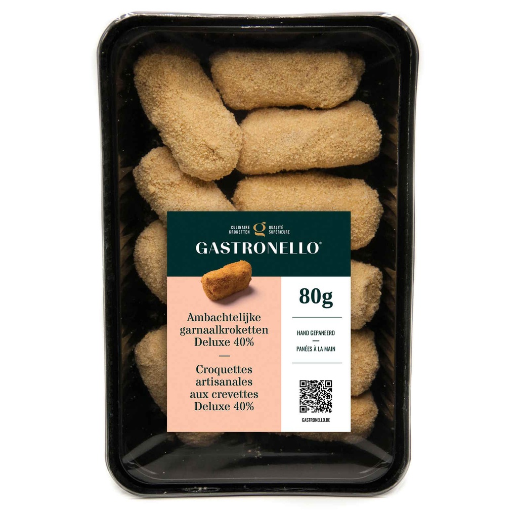 Garnaal Kroket Deluxe Gastronello 10 x 80 gr