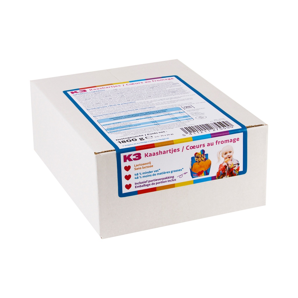 K3 Cheese Hearts Ovi 25 x 3 x 24 gr
