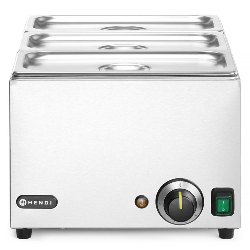 238967 Bain Marie Ranger 3 x GN 1/3 + lid Hendi