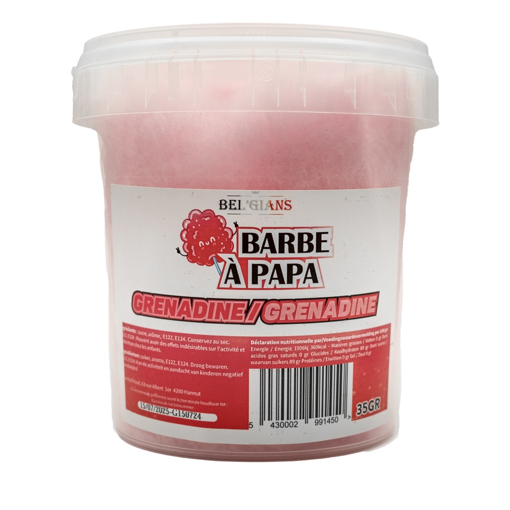 Suikerspin Grenadine Bel'Gians 35 gr