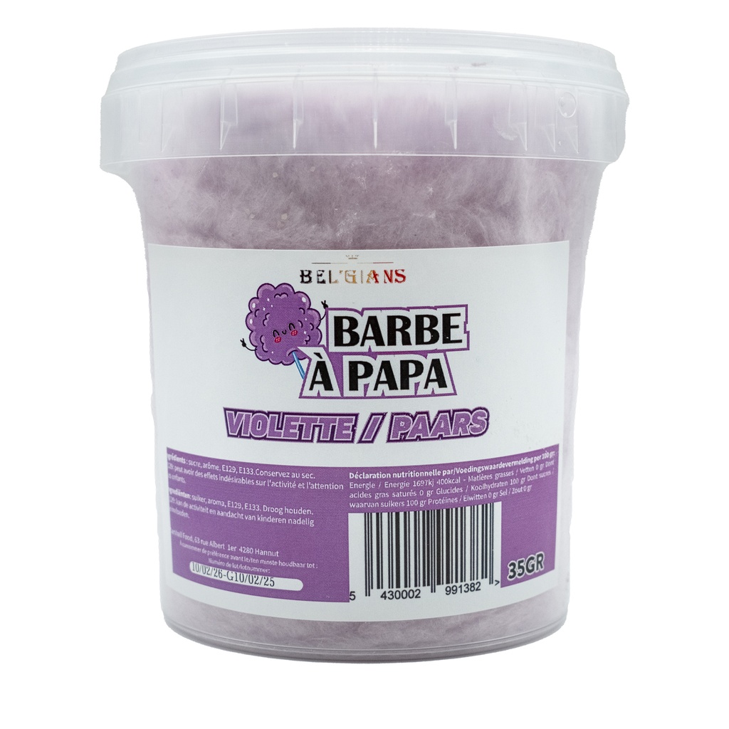 Suikerspin Violette Bel'Gians 35 gr