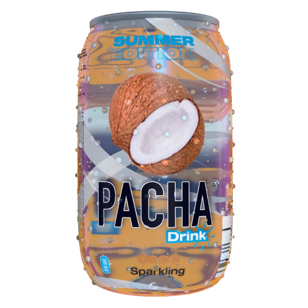 Pacha Drink Coco Sparkling Cans 24 x 33 cl