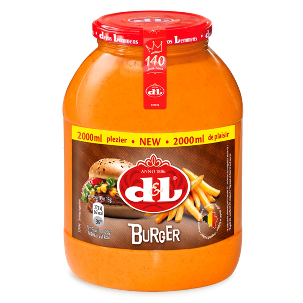 Burger Sauce Devos Lemmens Pet 2 L
