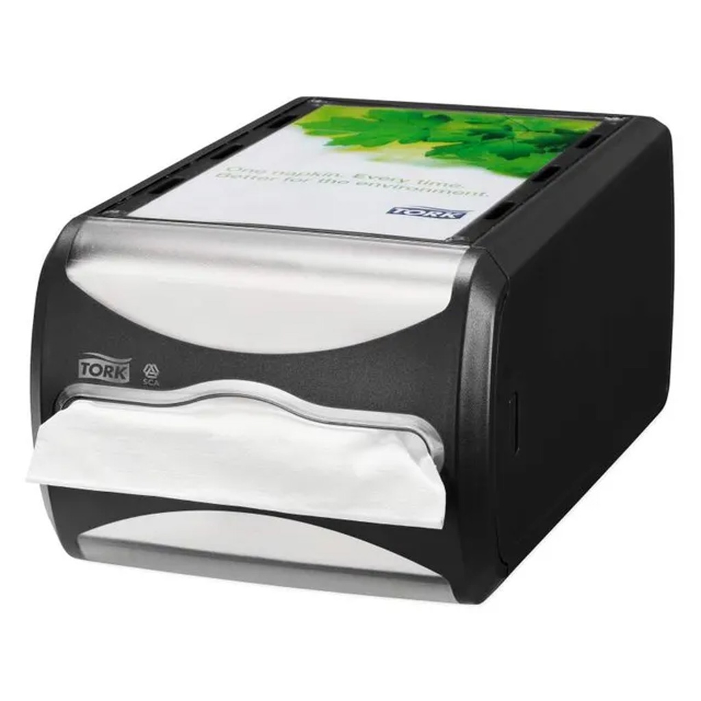 272511 Tork Xpressnap Counter Napkin Dispenser zwart - N4
