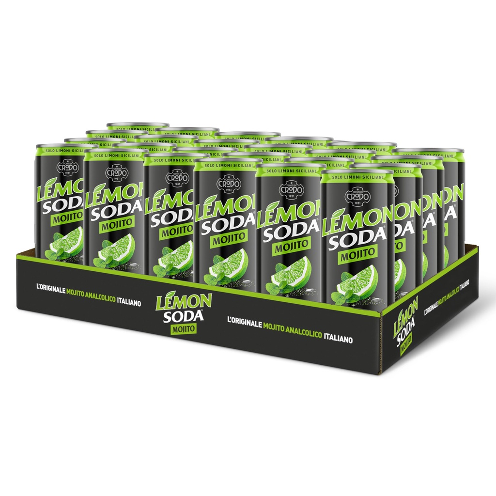 Lemon Mojito Soda Sleek Can 24 x 33 cl