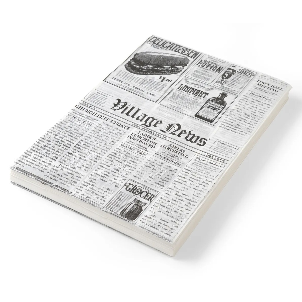 678107 Greaseproof Paper - Journal Style 250 x 350 mm Hendi - 500 pcs