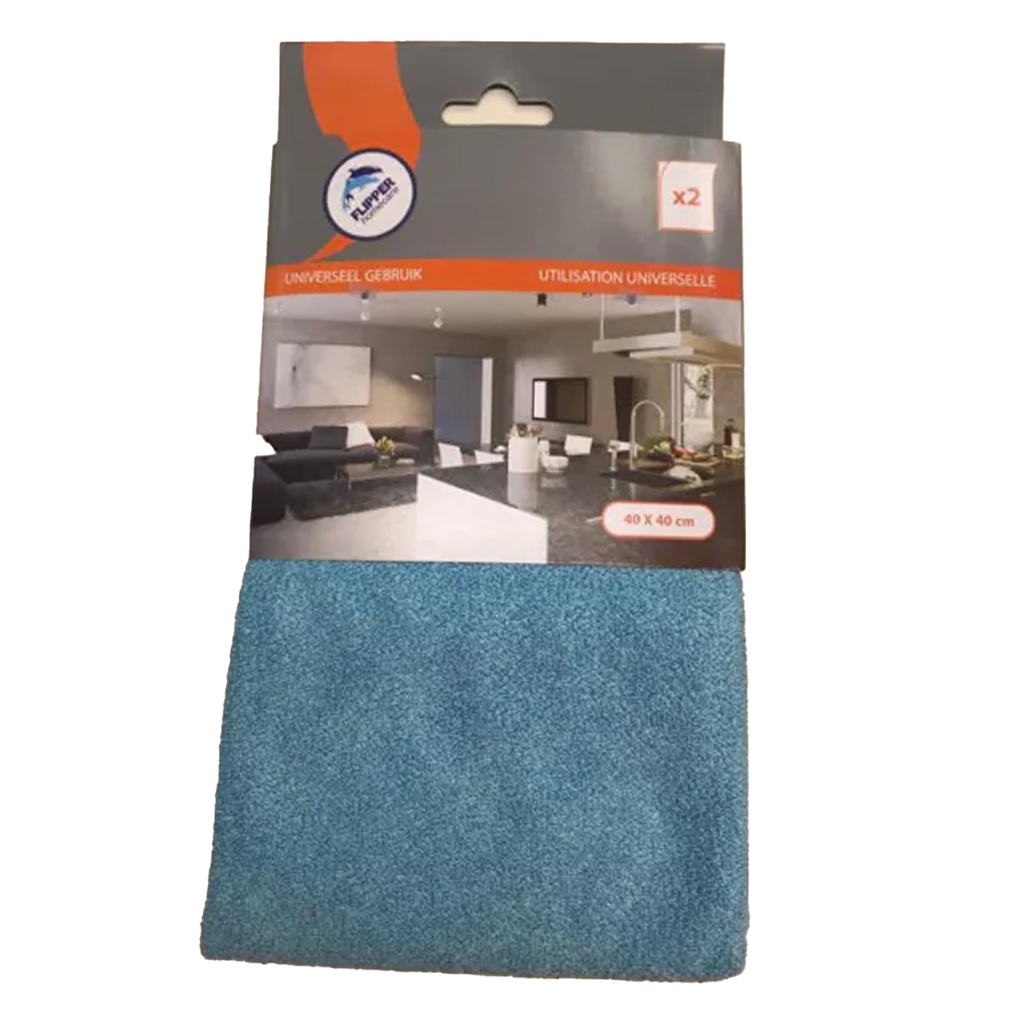 Microtex Fl-Nivo 40 x 40 cm Blue Flipper Homecare 2 pc
