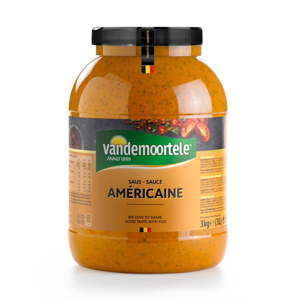Americaanse Saus Vandemoortele Pet 3 L